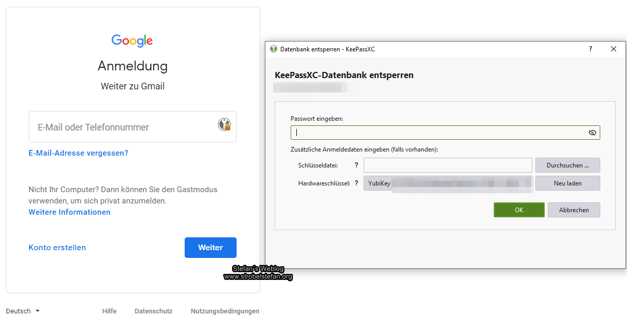 Beispiel: KeePassXC Browserintegration