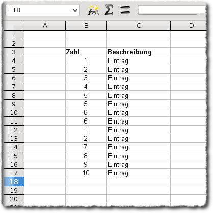 Doppelte Zeilen ausblenden