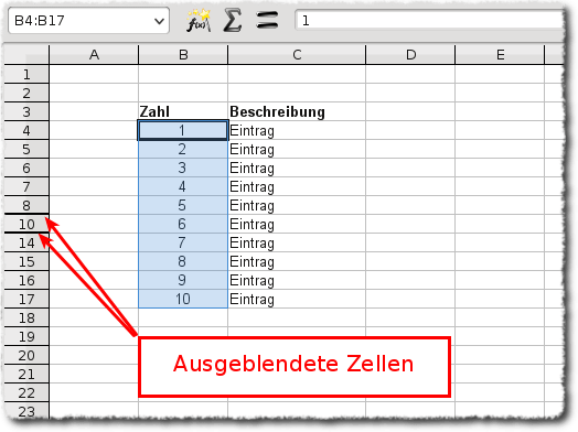 Doppelte Zeilen ausblenden