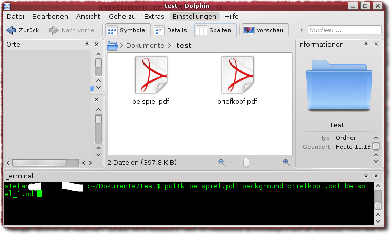 PDFTK mit Linux