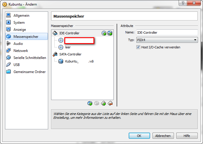 Oracle Virtual Box Manager