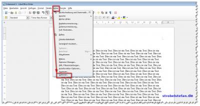Öffnet die "Optionen"