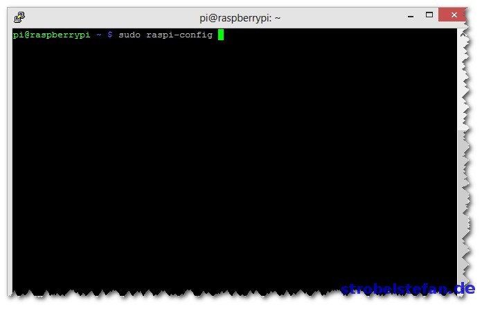 sudo raspi-config