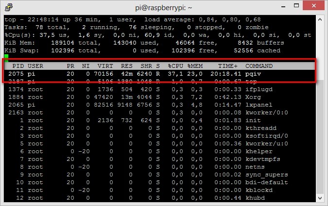CPU - nach Bilderwechsel