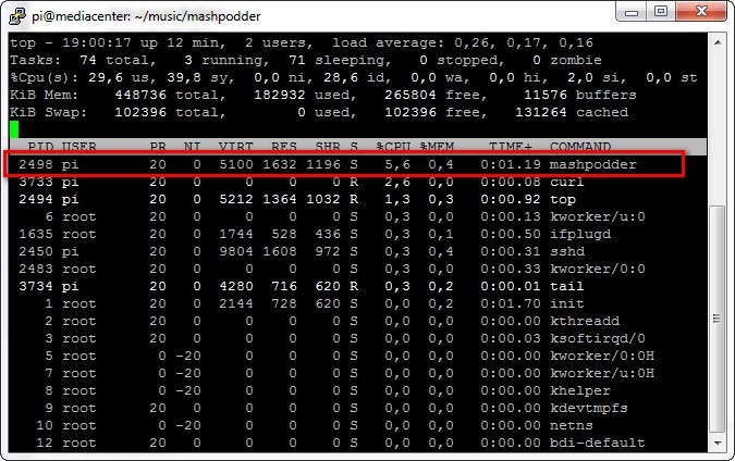 mashpodder - Cron Job