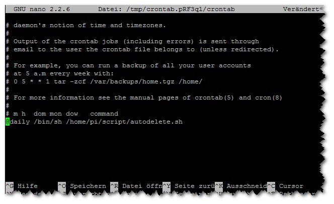 crontab