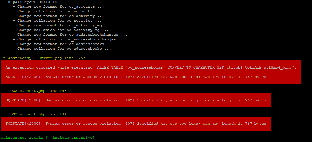 MariaDB - 4-byte support
