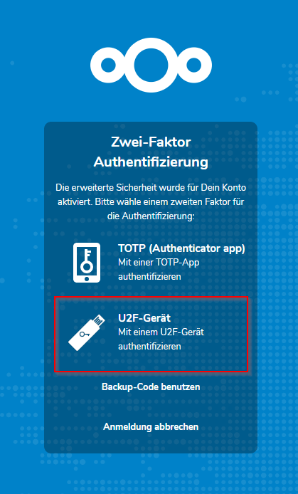 Nextcloud - U2F
