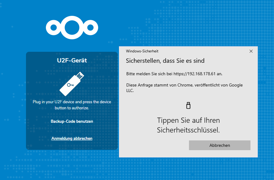 Nextcloud - U2F