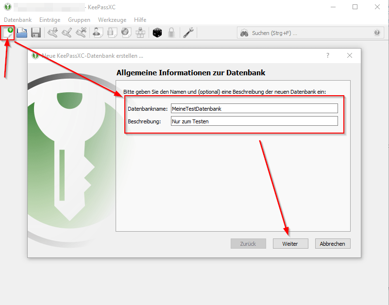 YubiKey mit KeePassXC verbinden