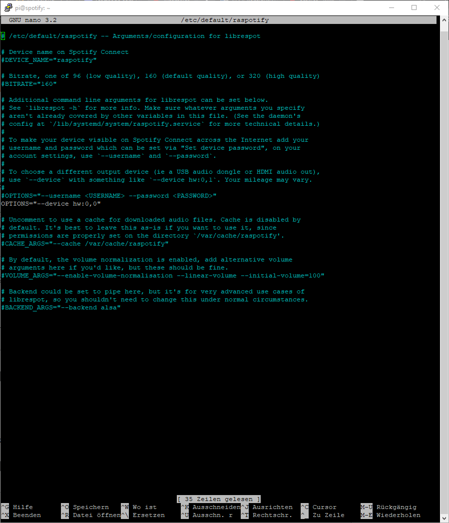 alsamixer - Lautstärke einstelle