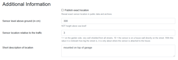 devices.sensor.community - Aditional Information