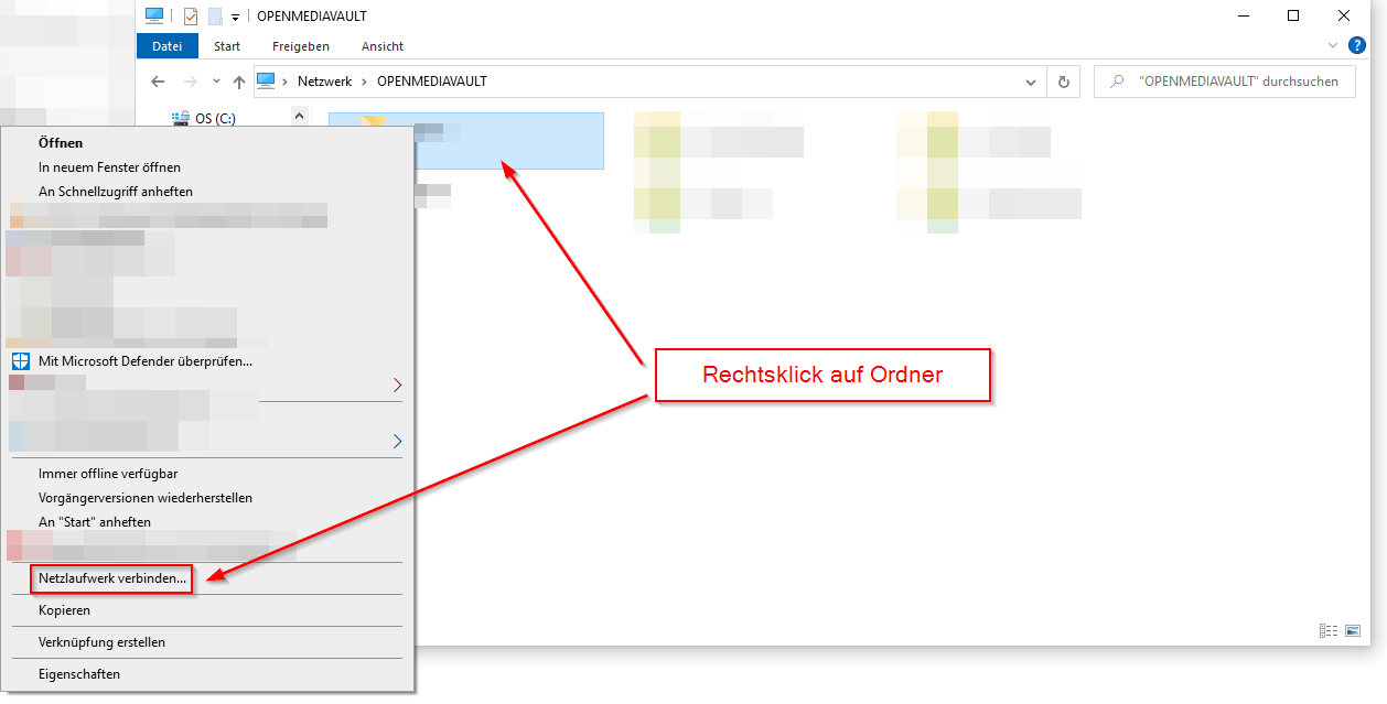 openmediavault - Netzlaufwerk verbinden