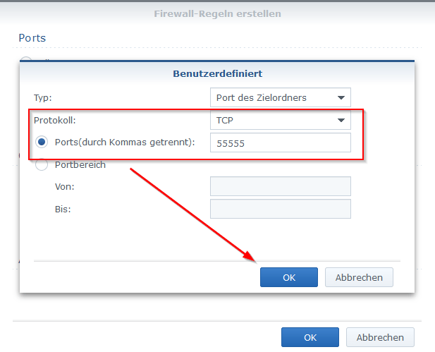 Firewall Einstellungen