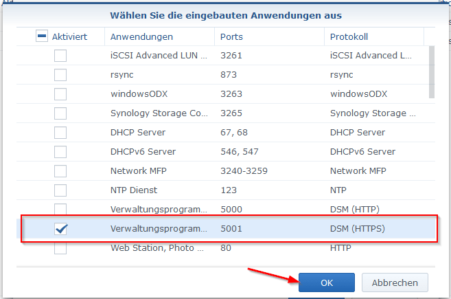 Firewall Einstellungen
