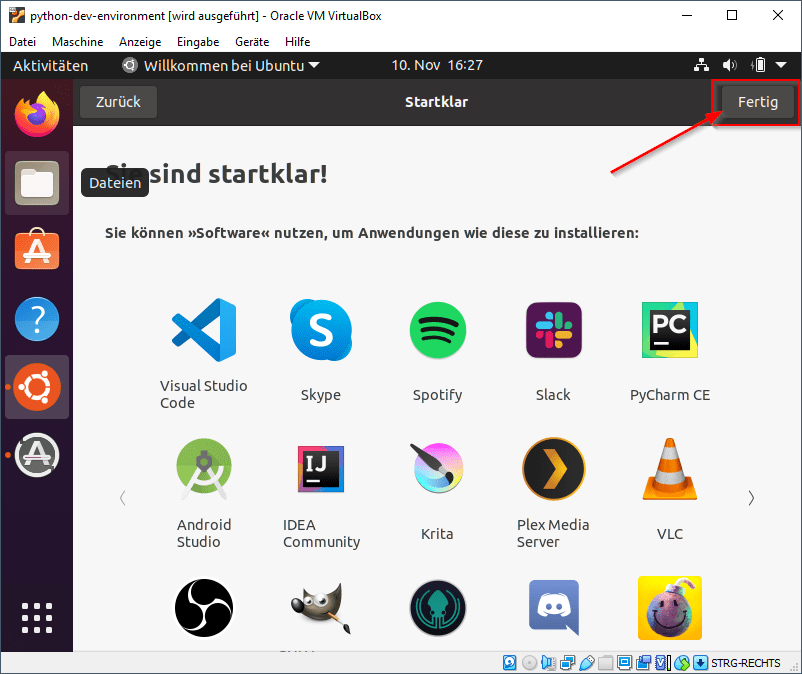Ubuntu konfigurieren