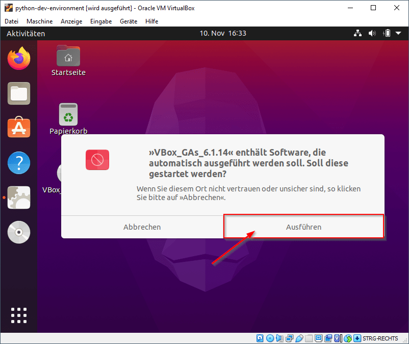Gasterweiterungen installieren