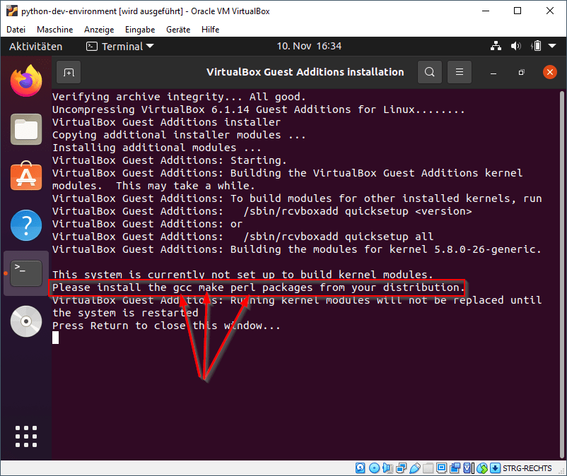 Gasterweiterungen installieren