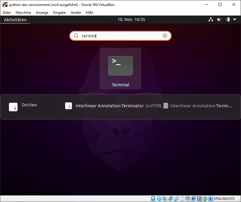 Fehlende Pakete installieren