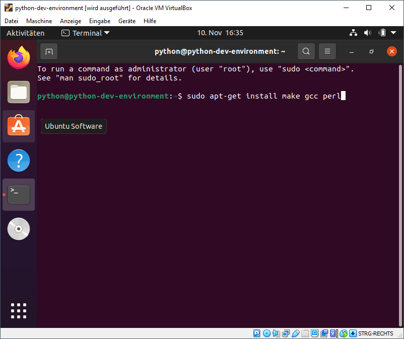 Fehlende Pakete installieren