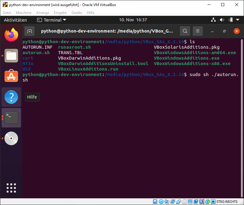 Gasterweiterungen installieren