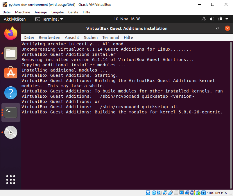 Gasterweiterungen installieren