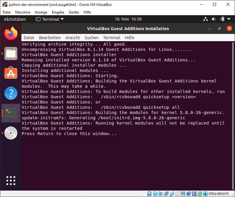Gasterweiterungen installieren