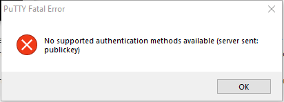 Fehlermeldung bei Anmeldung