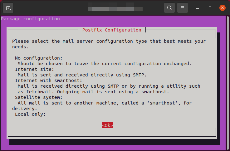 Postfix konfigurieren