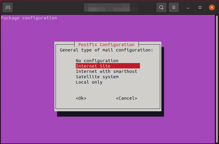 Postfix konfigurieren