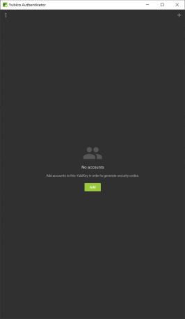 YubiKey Authenticator starten