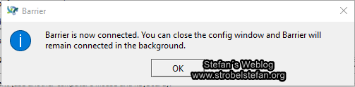 Barrier - Verbindung erfolgreich