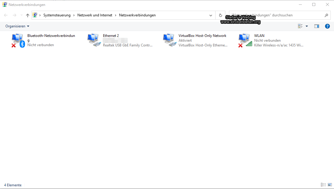 Barrier - VirtualBox Host-Only Network deaktivieren