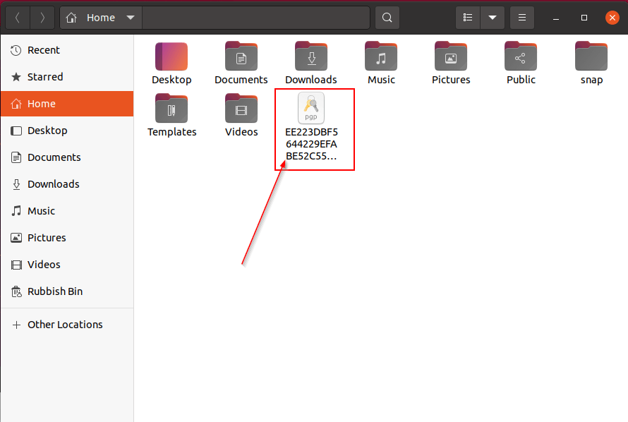 .gnupg-Ordner im Home-Verzeichnis