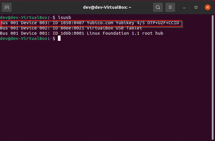 Angeschlossene USB-Geräte auflisten