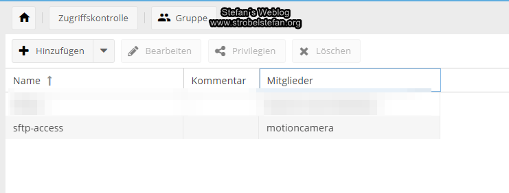 omv - Gruppenmitgliedschaft