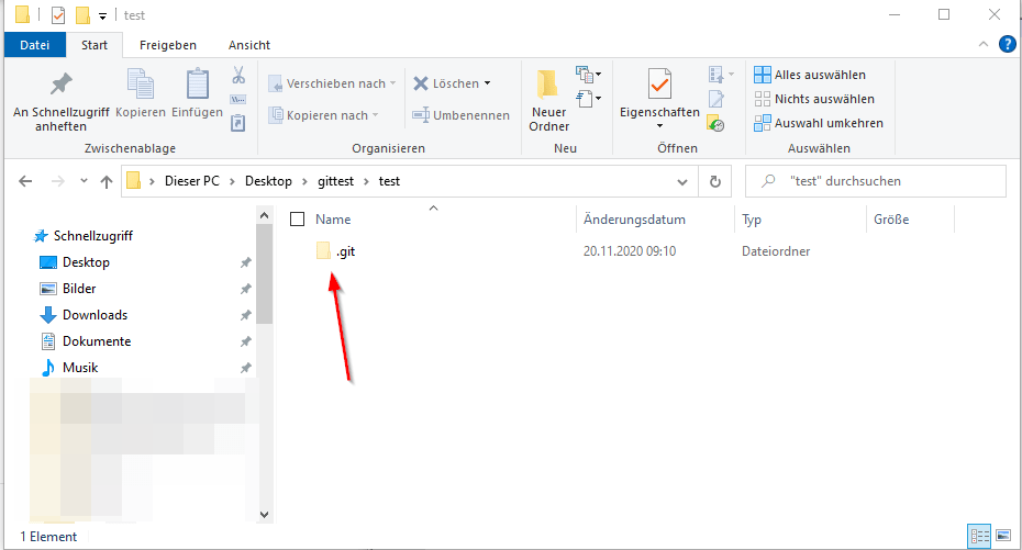bare Repository auf die lokale Festplatte klonen