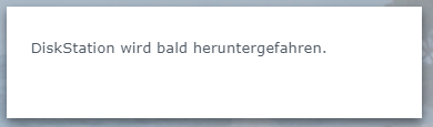 Synology ist ausgeschalten