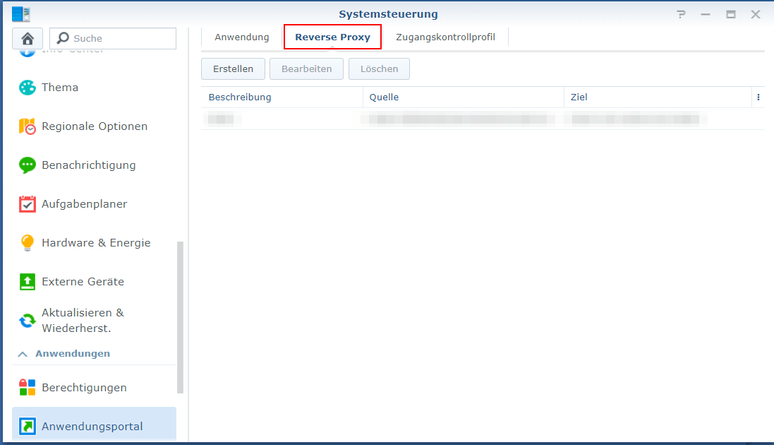 Synology Reverse Proxy
