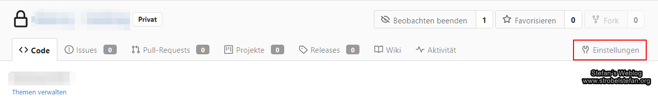 Ready-Only-Benutzer dem Git Repo als Mitarbeiter hinzufügen