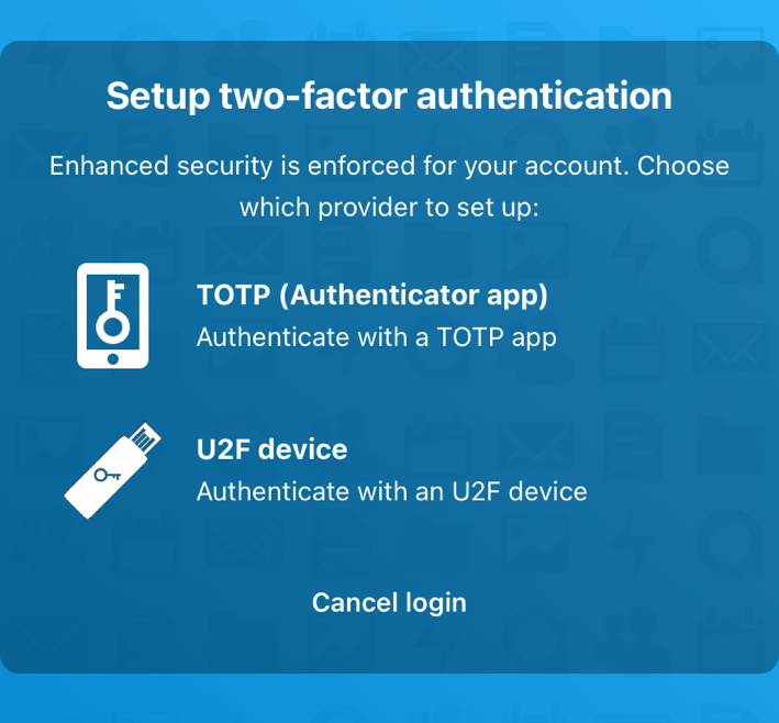 Nextcloud - Zwei-Faktor-Authentifizierung