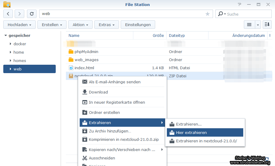 zip-Ordner extrahieren