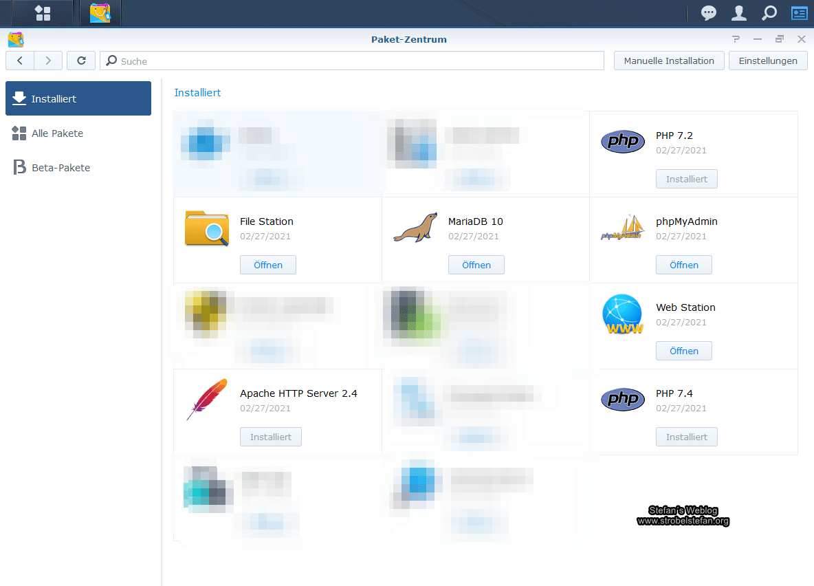 Synology Pakete