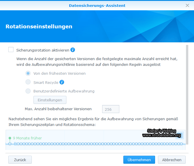 Synology rsync-Backup