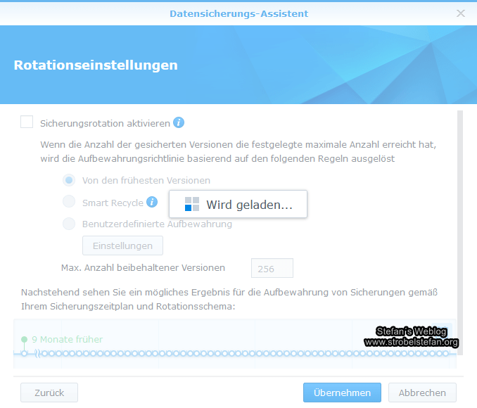 Synology rsync-Backup
