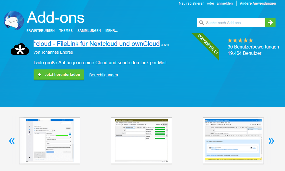 Symbol von *cloud - FileLink für Nextcloud und ownCloud *cloud - FileLink für Nextcloud und ownCloud