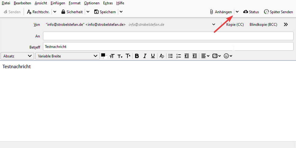 *cloud - Nachricht verfassen