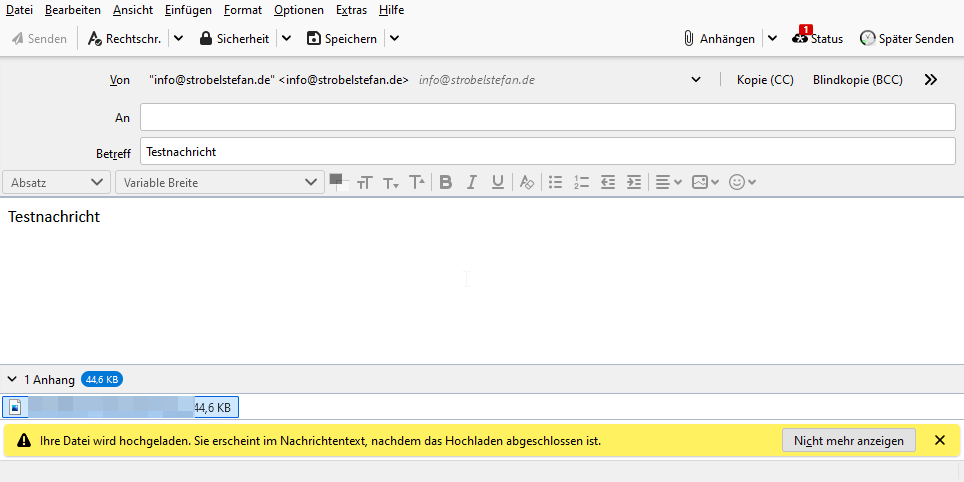 *cloud - Nachricht verfassen