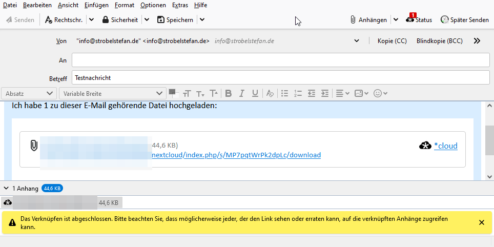 *cloud - Nachricht verfassen