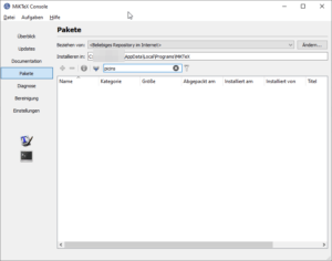 MiKTeX findet Paket nicht